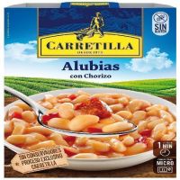 CAR ALUBIAS CON CHORIZO 300GR. 10P.