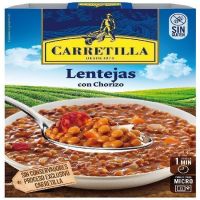 CAR LENTEJAS CON CHORIZO 300GR. 10P.