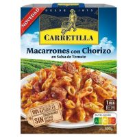 CAR MACARRONES CON CHORIZO 300GR. 10P.
