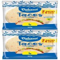 TACOS MINI TORTILLAS TRIGO 6X2 300GR. 14P.