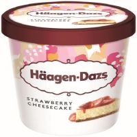 HAA TARRINA STRAWBERRY CHEESCAKE 460ML. 8P.