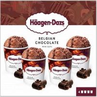 HAA PACK MINI TARRINA CHOCO 4X95ML. 12P.