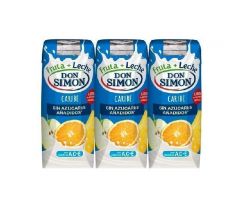 DON FRUTA LECHE CARIBE SIN AZUCAR 3X330ML. 8P.